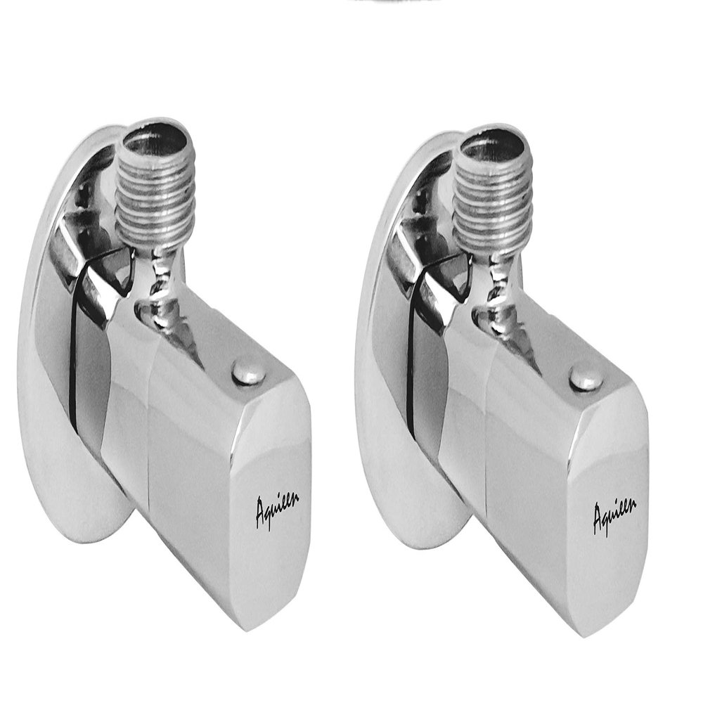 Aquieen Full Brass Heavy Square Angle Valve with Wall Flange Blanco (2)
