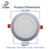 D'Mak Round 9 Watt Concealed Downlight AC 100-265V IC Driver Energy Super Saver Dual LED Panel Light (PGB and Cool White - 14 X 14 cm) view 4
