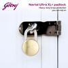 Godrej Locks I Navtal Ultra XL+I 4 Dimple Keys I Padlock for Main Door I Gate Lock I Tool Box,Shutters,Shops & Offices I Corrosion Resistant Shackle I Brass Material & Brass Finish | 1 Year Warranty view 2