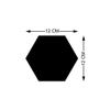 Atulya Arts Hexagon 3D Acrylic Decorative Mirror Wall Stickers (Silver) - Pack of 12 view 3