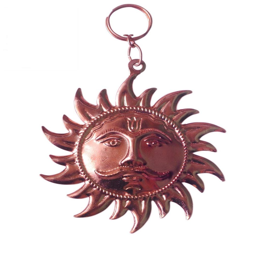 Kriwin Metal Wall Hanging Decorative (10 cm, Gold)