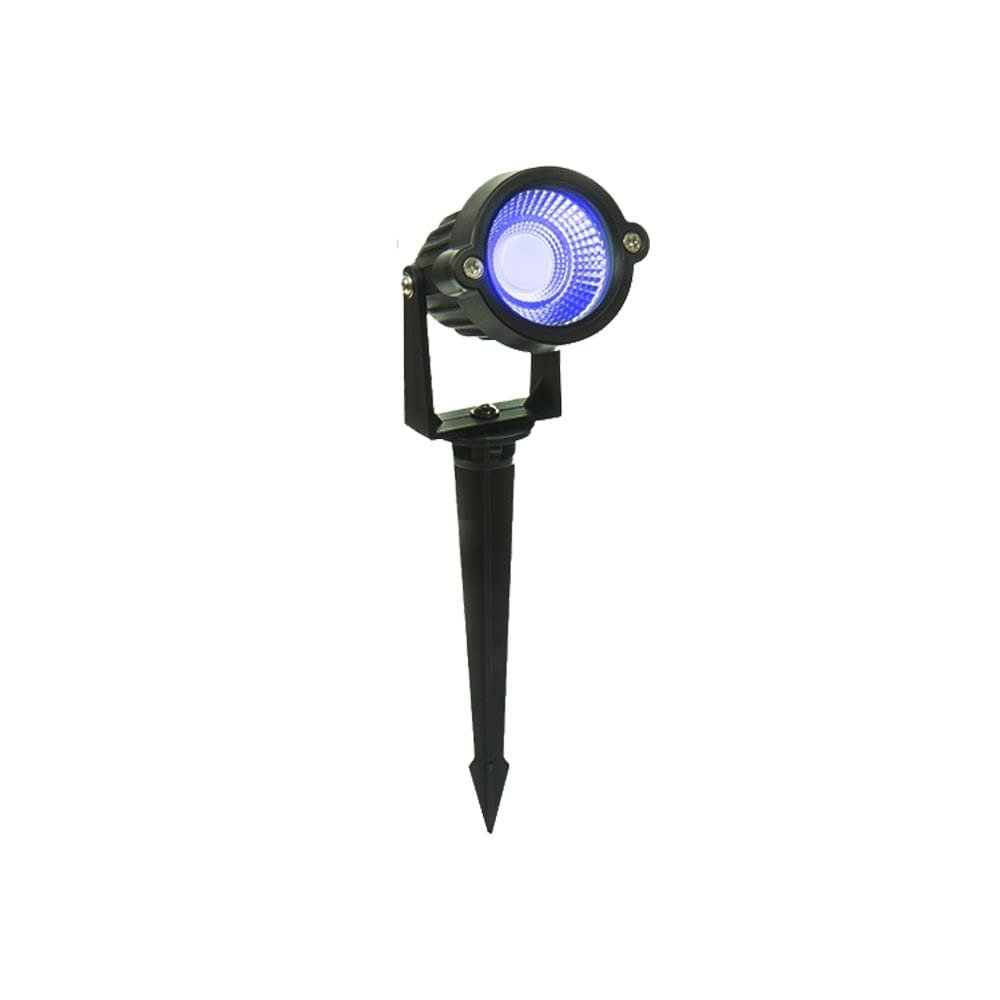 D'Mak 3W LED Outdoor Garden Spot and Spike IP65 Aluminium Body Garden Lights | Blue, with 1 Year Warranty
