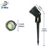 D'Mak 3W LED Outdoor Garden Spot and Spike IP65 Aluminium Body Garden Lights | Blue, with 1 Year Warranty view 3