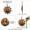 Salvus APP SOLUTIONS Traditional Copper Vastu Sun Mask for Wall, Home-Office Decor & Car Dashboard (Brown, 4 INCH) view 4