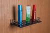 Spiry Acrylic Wall Mount Shelf for Bathroom/Kitchen/Living Room (12x5 inch,Grey) view 1