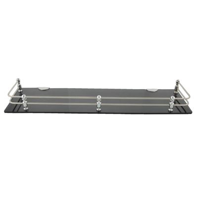 Spiry 18x5 Inch Acrylic Wall Mount Bathroom Shelf, Rack for Kitchen & Bathroom(Black)