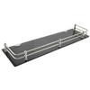 Spiry 18x5 Inch Acrylic Wall Mount Bathroom Shelf, Rack for Kitchen & Bathroom(Black) view 2
