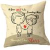 YaYa cafe Valentine Gifts for Girlfriend Boyfriend Husband Wife Your Smile is Beautiful Throw Cushion Cover Love - 20 x 20 inches view 1