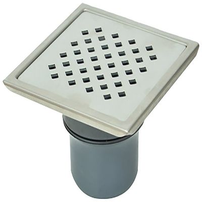 Vida Stainless Steel Square Floor Grating (15cm) Matte Finish