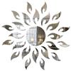 Wall1ders Silver Sun with Extra Flame (45 cm x 45 cm), mirror stickers for wall, acrylic mirror wall decor sticker, wall mirror stickers, Acrylic Stickers, Wall Stickers for Hall Room, Bed Room, Kitchen. view 1