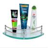Spiry 6x6 inch Glass Corner Wall Mount Shelf/Bathroom Shelf/Wall Storage Shelf/Bathroom Rack(Clear,Pack of 2) view 4
