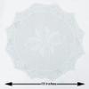 The Home Talk Set of 6 pcs Lace Net Placemat, Best for Dining Table/Bedside Table, Center Table, 18 inch Round- White (6 pcs) view 3