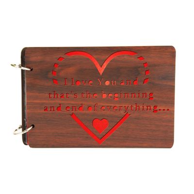 Sehaz Artworks BeginingOfEverything Scrapbook Photo Albums for 4x6 Photos for Baby Birthdays, Couples Husband Wife (26 cm X 16 cm X 4 cm, Brown)