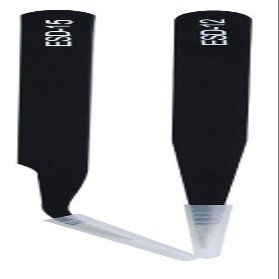 SCHOFIC ESD Safe Anti-Static Non-magnetic Bent + Straight Tweezer Set - Black (5)