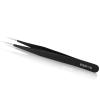 SCHOFIC ESD Safe Anti-Static Non-magnetic Bent + Straight Tweezer Set - Black (5) view 3