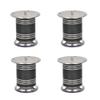 A & Y TRADERS Sofa Leg Round Stainless Steel 202 Colour WENGY Pack of 4 (3 INCH) view 1