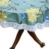 Stylista Table Cover Oval Shaped with White Border lace WxL 54x78 inches view 2