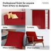 Encasa XO Mercerised Cotton Canvas Fabric, 100x150 cm Wide | Sold by The Metre, Cut to Length | Fabric for Cushions, Sofa Covers, Light Upholstery, Embroidery, Dress Material, Deep Red view 4