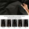 Encasa XO Mercerised Cotton Canvas Fabric, 100x150 cm Wide | Sold by The Metre, Cut to Length | Fabric for Cushions, Sofa Covers, Light Upholstery, Embroidery, Dress Material, Jet Black view 3