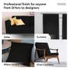 Encasa XO Mercerised Cotton Canvas Fabric, 100x150 cm Wide | Sold by The Metre, Cut to Length | Fabric for Cushions, Sofa Covers, Light Upholstery, Embroidery, Dress Material, Jet Black view 4