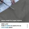 Encasa XO Mercerised Cotton Canvas Fabric, 100x150 cm Wide | Sold by The Metre, Cut to Length | Fabric for Cushions, Sofa Covers, Light Upholstery, Embroidery, Dress Material, Grey view 2