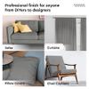 Encasa XO Mercerised Cotton Canvas Fabric, 100x150 cm Wide | Sold by The Metre, Cut to Length | Fabric for Cushions, Sofa Covers, Light Upholstery, Embroidery, Dress Material, Grey view 4