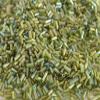 The Design Cart Transparent Rainbow Peridot/Olive Green Pipe Beads/Bugle Beads/Glass Beads (4.5 mm, 100 Grams) Standard Quality, for ? Jewellery Making, Beading, Embroidery, Art and Craft view 1