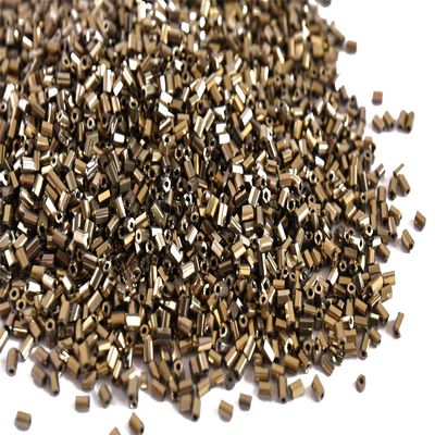 The Design Cart Iris Bronze/M-Brown 2 Cut Glass Seed Beads/Cut Dana Beads (11/0-2.0 mm, 100 Grams) Standard Quality, for Jewellery Making, Beading, Embroidery, Art and Craft