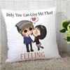The Purple Tree Happy Valentine's day Gift Cushion Cover - 1 pc (16x16 inches or 40x40 cm ) Love Quote Cushion Cover , valentines day gift , best valentines day gift , valentines day gift for girlfriend , valentines day gift for boyfriend , valentine view 1