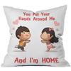 the purple tree Love Quote Polyester Blend Cushion Cover (16x16 inch, Multicolour) view 2