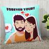 The Purple Tree Love Quote Cushion Cover - (Multicolour, 16x16 inches or 40x40 cm) STFC00422 view 1