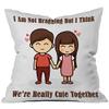 the purple tree Polyester Blend Happy Valentine's Day Cushion Covers - Multicolor (16 x 16 inch, 40x40 cm) view 2