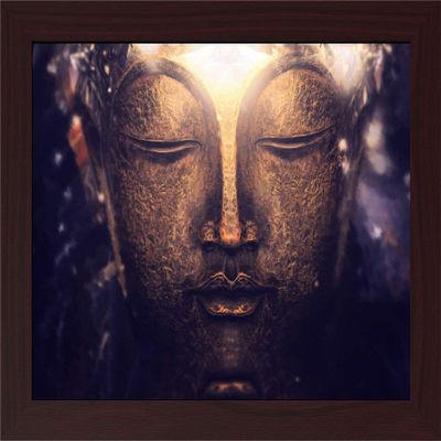 Paper Plane Design 'Buddha' Framed Wall Painting (Synthetic, 45 cm x 0.5 cm x 30 cm)