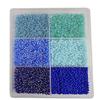 ESHOPPEE 3mm Glass Beads, Seed-Beads for Jewelry Making Art and Craft DIY Project kit (Blue,Turq Family 8/0,300 gm) view 1