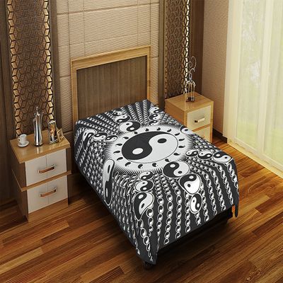Lakshita Enterprises 100% Cotton Rajasthani Jaipuri Cotton King Size bedsheet with 2 Pillow Cover 154