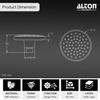 ALTON SHR20890 ABS, 4-INCH Overhead Shower With 9-INCH Shower Arm and Flange, Chrome Finish view 2