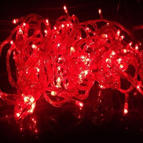 ascension  Decorative Red Color Rice Lights, 15 Metre Long (Set of 1)
