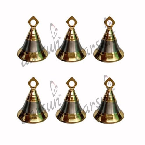 Aarsun Woods Brass Pooja Bell (Gold)