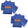 PrettyKrafts Non Woven Saree Covers with ZIP - Pack of 12, Size(16  14 Inches) Single Sari Storage Bags/Cover/Pouches for Packing New Sadi - Wardrobe Organizer for Sarees/Cloths With Top Window, Blue view 1