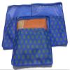 PrettyKrafts Non Woven Saree Covers with ZIP - Pack of 12, Size(16  14 Inches) Single Sari Storage Bags/Cover/Pouches for Packing New Sadi - Wardrobe Organizer for Sarees/Cloths With Top Window, Blue view 3