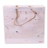 Rjkart Handmade Gift Paper Carry Bags White with Real Flower Leaf Bag Set of 10 view 2