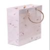 Rjkart Handmade Gift Paper Carry Bags White with Real Flower Leaf Bag Set of 10 view 3