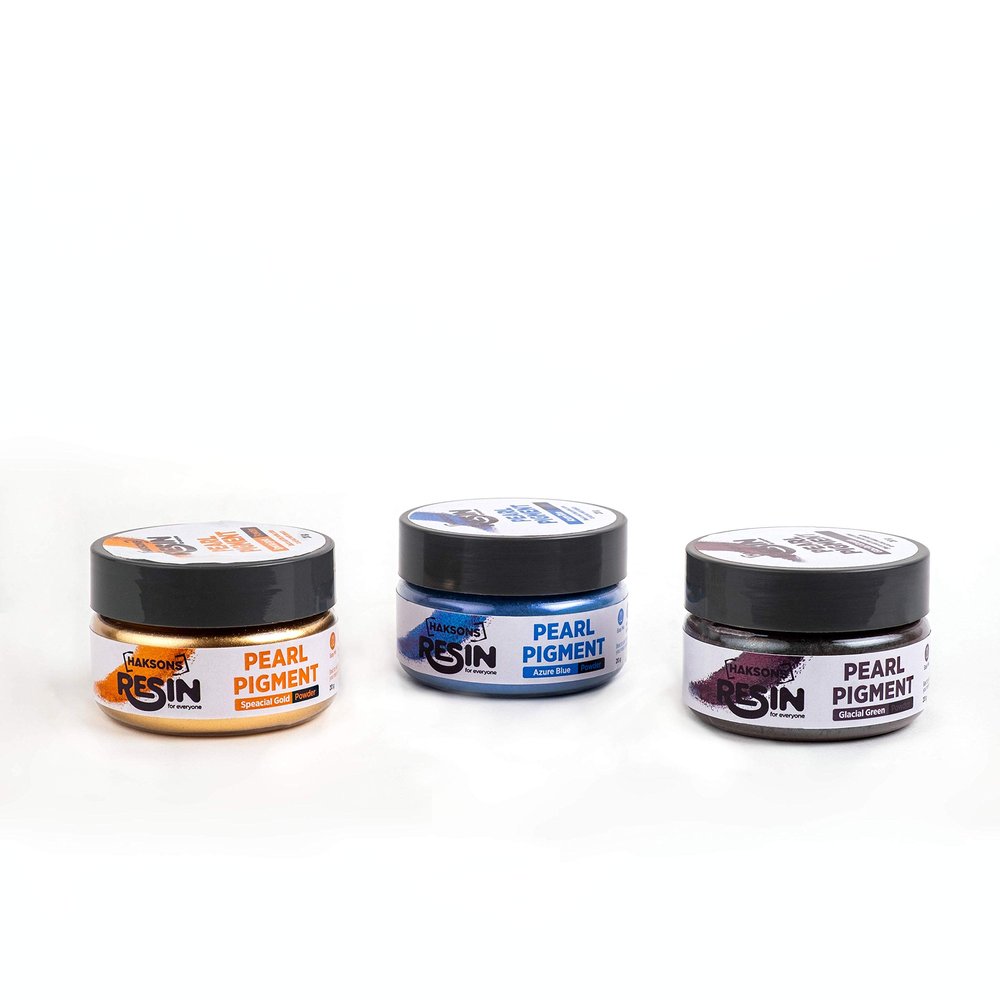 Haksons Pearl Powder Pack of 3| Special Gold | Glacial Green | Azure Blue | (20gms)