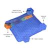 PrettyKrafts Non Woven Saree Covers With ZIP, Pack of 12, Size(17  15 Inches) Single Sari Storage Bags/Cover/Pouches for Packing New Sadi - Wardrobe Organizer For Sarees/Cloths With Top Window, Blue view 4