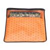 PrettyKrafts Non Woven Saree Covers With ZIP, Pack of 12, Size(17  15 Inches) Single Sari Storage Bags/Cover/Pouches for Packing New Sadi - Wardrobe Organizer For Sarees/Cloths With Top Window,Orange view 2