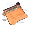 PrettyKrafts Non Woven Saree Covers With ZIP, Pack of 12, Size(17  15 Inches) Single Sari Storage Bags/Cover/Pouches for Packing New Sadi - Wardrobe Organizer For Sarees/Cloths With Top Window,Orange view 4