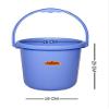 Saurabh Shaktiman Plastic Unbreakable 10 L Bucket with 1 L Mug (Blue) Combo Set of 4 , Standard Size view 4