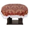 Stylista Table Cover Oval Shaped with White Border lace WxL 54x78 inches view 3