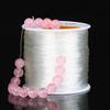 Beadsnfashion Clear Crystal Bracelet Stretchable Elastic Thread Beading String Cord for Beading and Jewellery Making 100 Mtrs Spool Size 1 mm view 3
