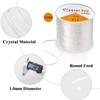 Beadsnfashion Clear Crystal Bracelet Stretchable Elastic Thread Beading String Cord for Beading and Jewellery Making 100 Mtrs Spool Size 1 mm view 4